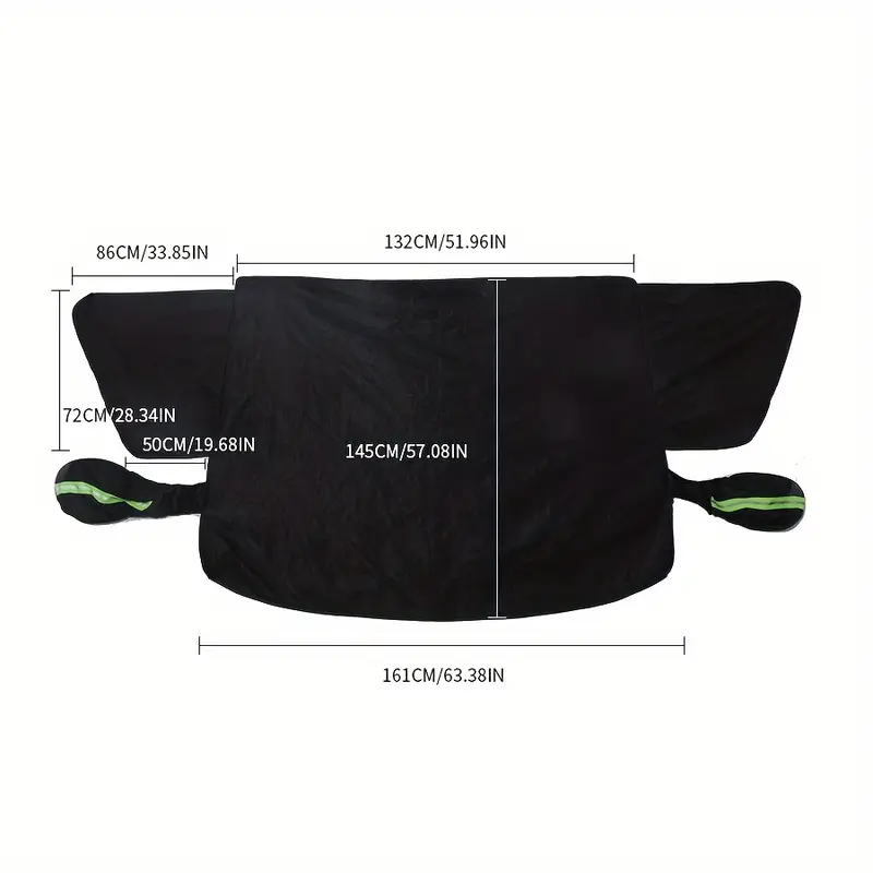Extra-Large, Thickened Car Sunshade & Snow Cover - Front Windshield Protection for Winter Weather