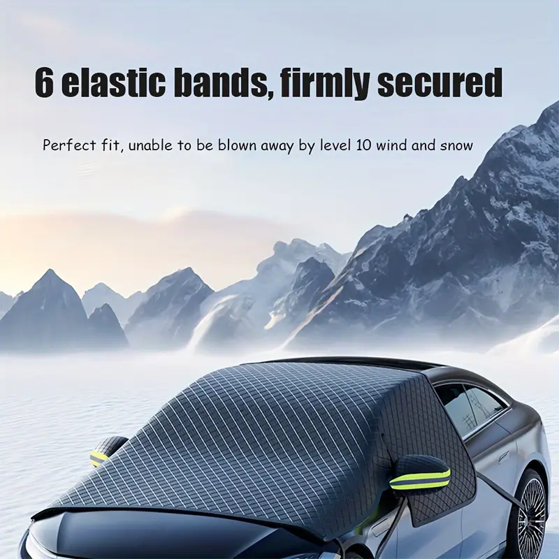 Extra-Large, Thickened Car Sunshade & Snow Cover - Front Windshield Protection for Winter Weather