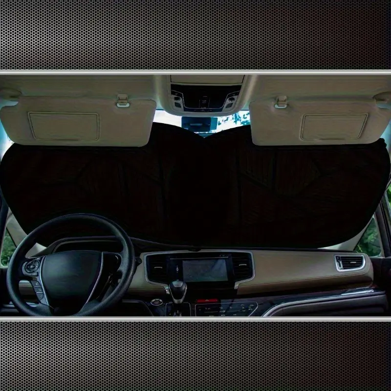 Two Counts Polygon Universal Windshield Twist Sunshade, 28.5" x 31.5"