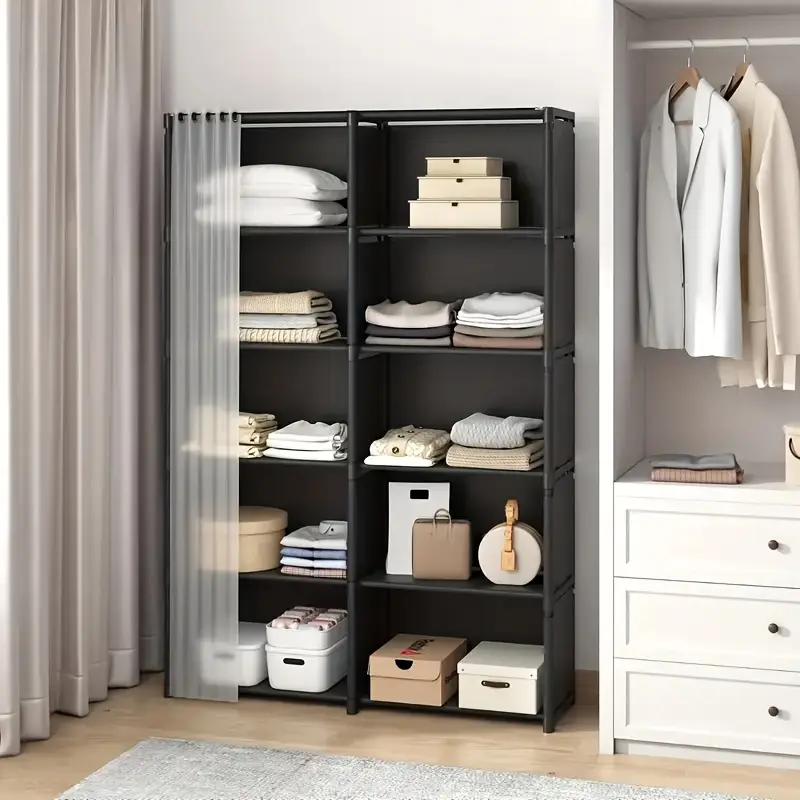 6-tier Multi-purpose Storage Shelf, Easy to Assemble, 15.75-inch Simple Clothing Storage Bin, Dust-proof Miscellaneous Item Bookshelf, Suitable for Offices, Classrooms, Living Rooms, Bedrooms, And Dormitories, Organization And Storage, Christmas Gift