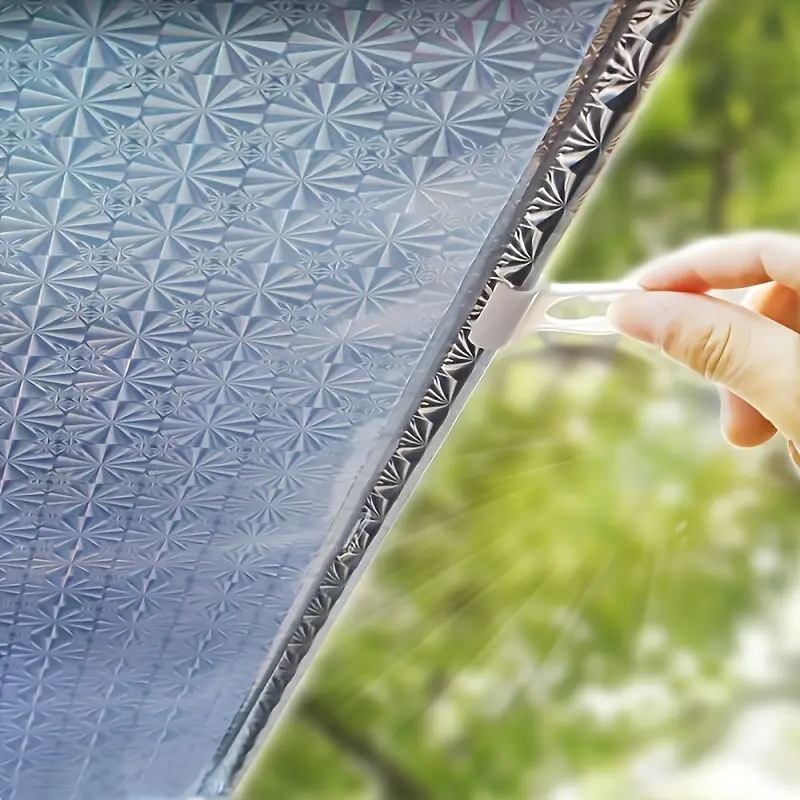 1pc Keep Your Car Cool & Protected - Retractable Windshield Sunshade With Suction Cup!