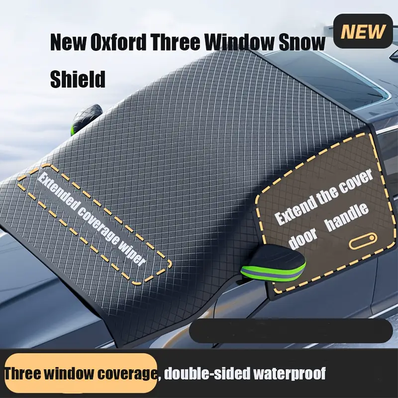 Extra-Large, Thickened Car Sunshade & Snow Cover - Front Windshield Protection for Winter Weather