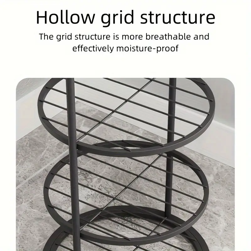 Space-Saving Multi-Layer Shoe Rack - Durable Metal, Narrow Design for Home Storage