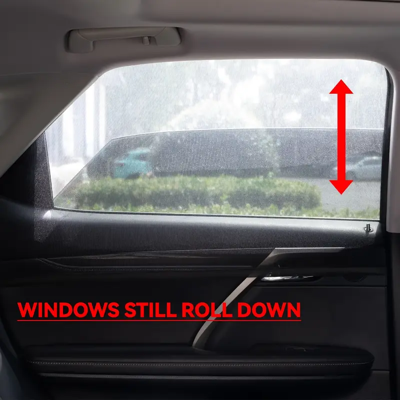 12pcs Universal Car Sun Shade Front & Rear Side Window Screen Cover Visor Screen Shield Sun Mesh Blind UV Protector Sunshade Truck Breathable Screen Cover Sunshade