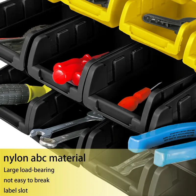 30pcs Wall-Mounted Storage Rack System - Perfect for Screws, Nuts, Bolts, Nails, Beads & Small Hardware - Easy Install, Heavy Duty Garage Organizer Is Perfect As A Gift,, Stackable Tool Box