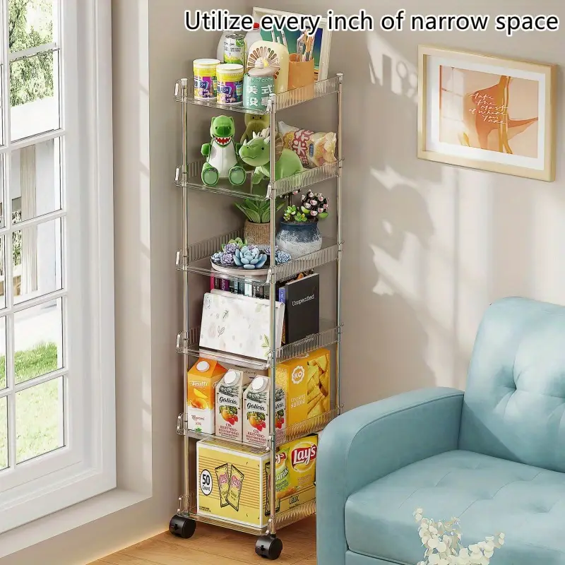 6-Tier Space-Saving Shoe Rack with Wheels – Slim Freestanding Organizer for Entryway, Closet & Dorm – Portable Wooden Shelf for Sneakers, Boots & Heels – Easy Assembly, Maximizes Vertical Storage, Dorm Shoe Shelf | Organized Shoe Display | Wooden Shoe Rac