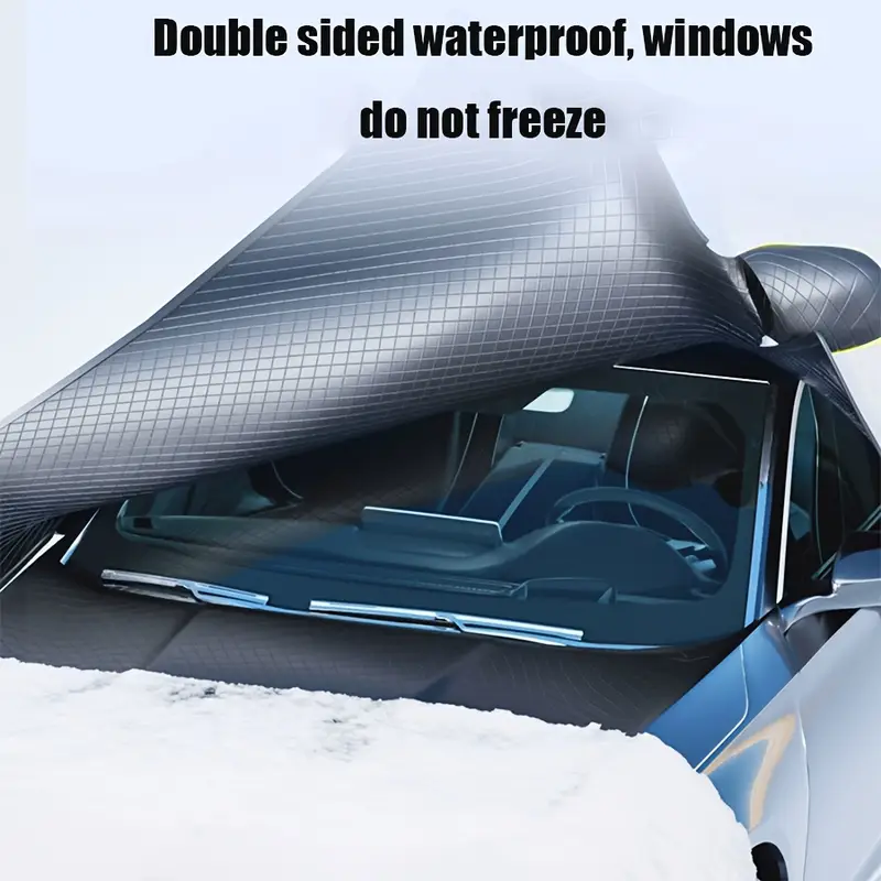 Extra-Large, Thickened Car Sunshade & Snow Cover - Front Windshield Protection for Winter Weather