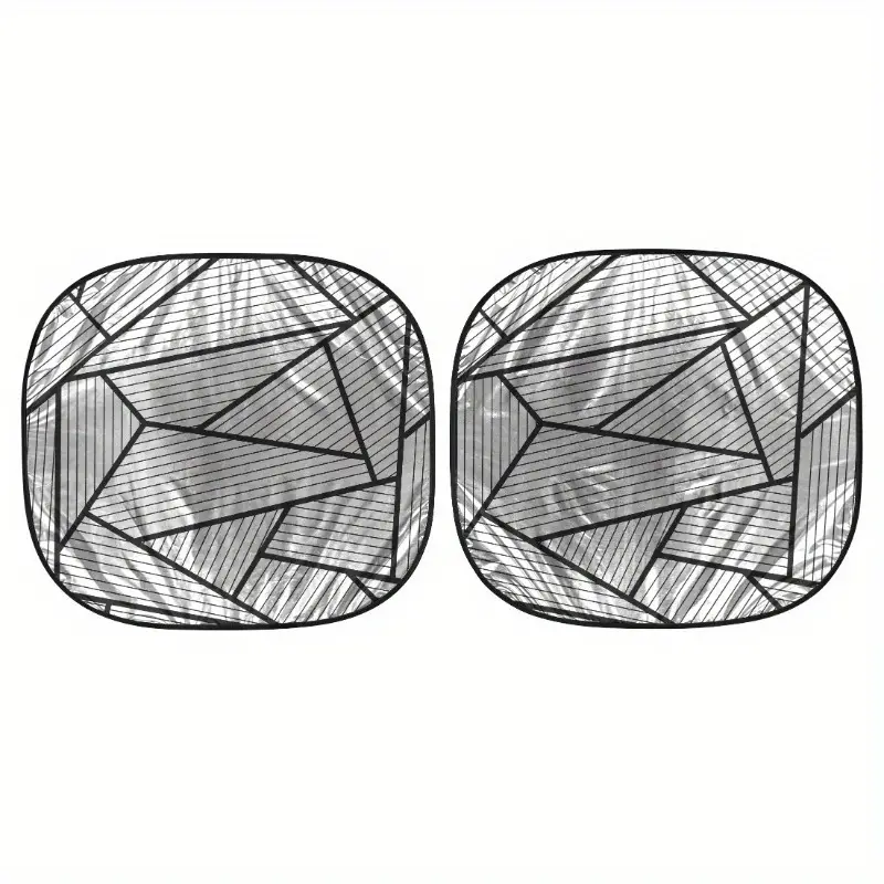 Two Counts Polygon Universal Windshield Twist Sunshade, 28.5" x 31.5"