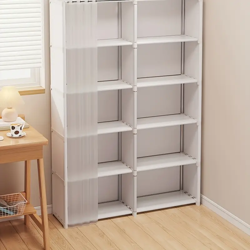 6-tier Multi-purpose Storage Shelf, Easy to Assemble, 15.75-inch Simple Clothing Storage Bin, Dust-proof Miscellaneous Item Bookshelf, Suitable for Offices, Classrooms, Living Rooms, Bedrooms, And Dormitories, Organization And Storage, Christmas Gift