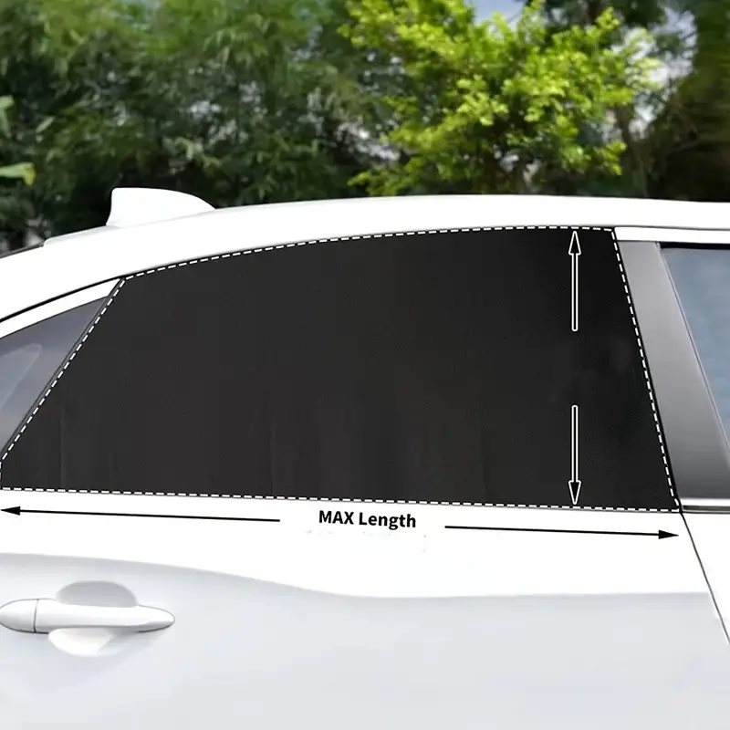 Car Privacy Screen with Zipper - UV Protection, Insect Proof, And Breathable Mesh for Car Windows