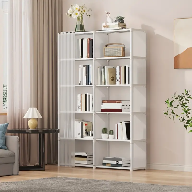 6-tier Multi-purpose Storage Shelf, Easy to Assemble, 15.75-inch Simple Clothing Storage Bin, Dust-proof Miscellaneous Item Bookshelf, Suitable for Offices, Classrooms, Living Rooms, Bedrooms, And Dormitories, Organization And Storage, Christmas Gift