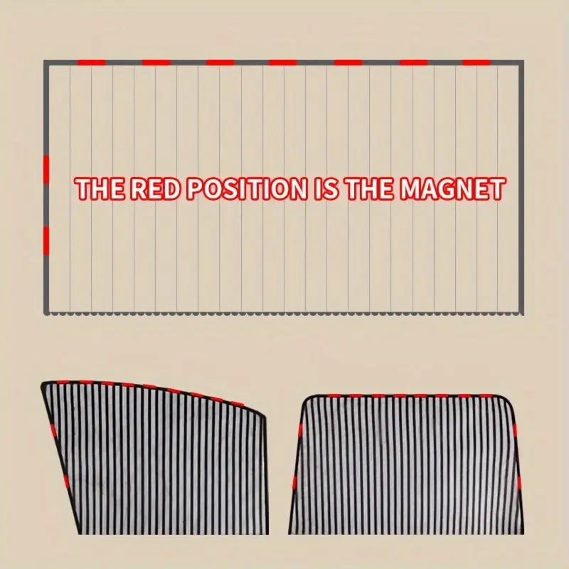 4pcs Ultimate Sun Protection Car Window Shades - Breathable Mesh, UV Protection for Front & Rear Windows, Fits Most Cars